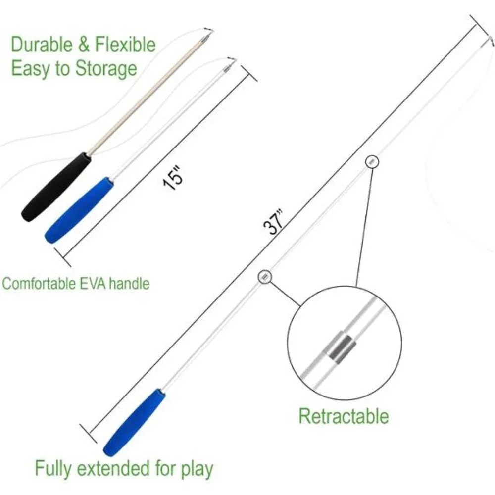 Cat Toys - No Chemical Dyeing Cat Feather Toys for Indoor Cats